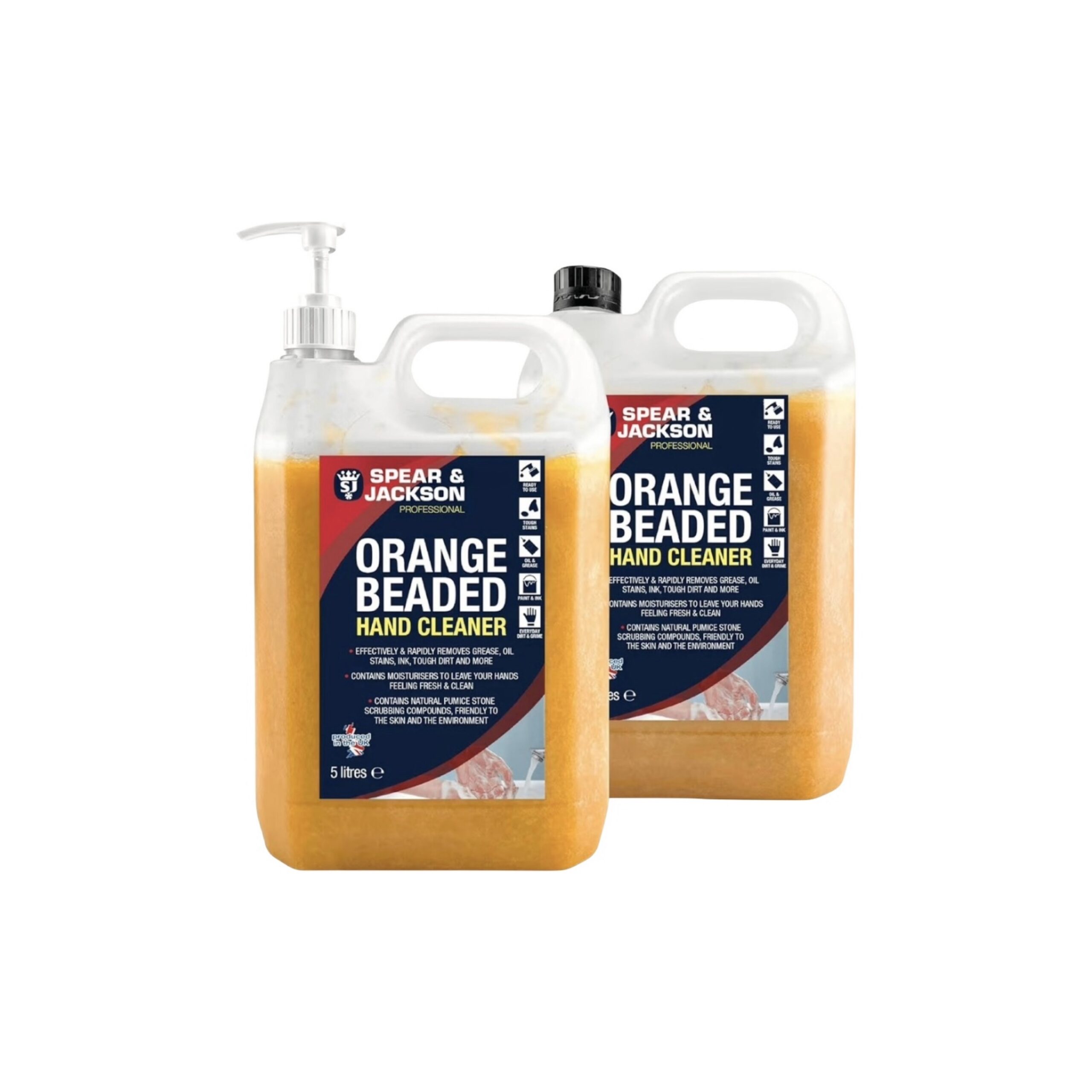 Orange hand sanitiser Beaded